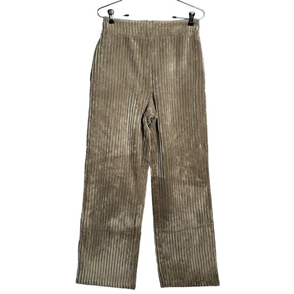 Blue Blush Sz S Wide Leg Corduroy Pants Brown Elephant Cord‎ thick boho hippie - Picture 1 of 7